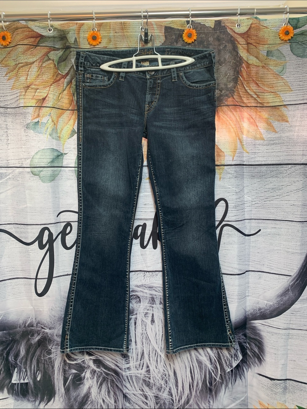 Silver Jeans Dark Indigo Flare Jeans - Wide Leg